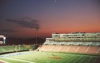 SMU stadium at dusk